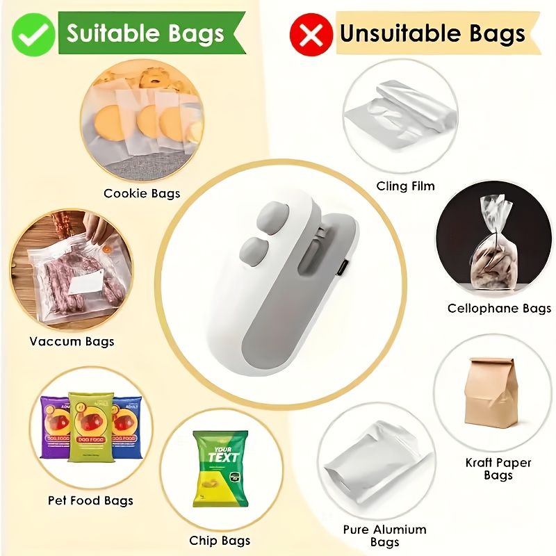 USB Portable Handheld Bag Sealer