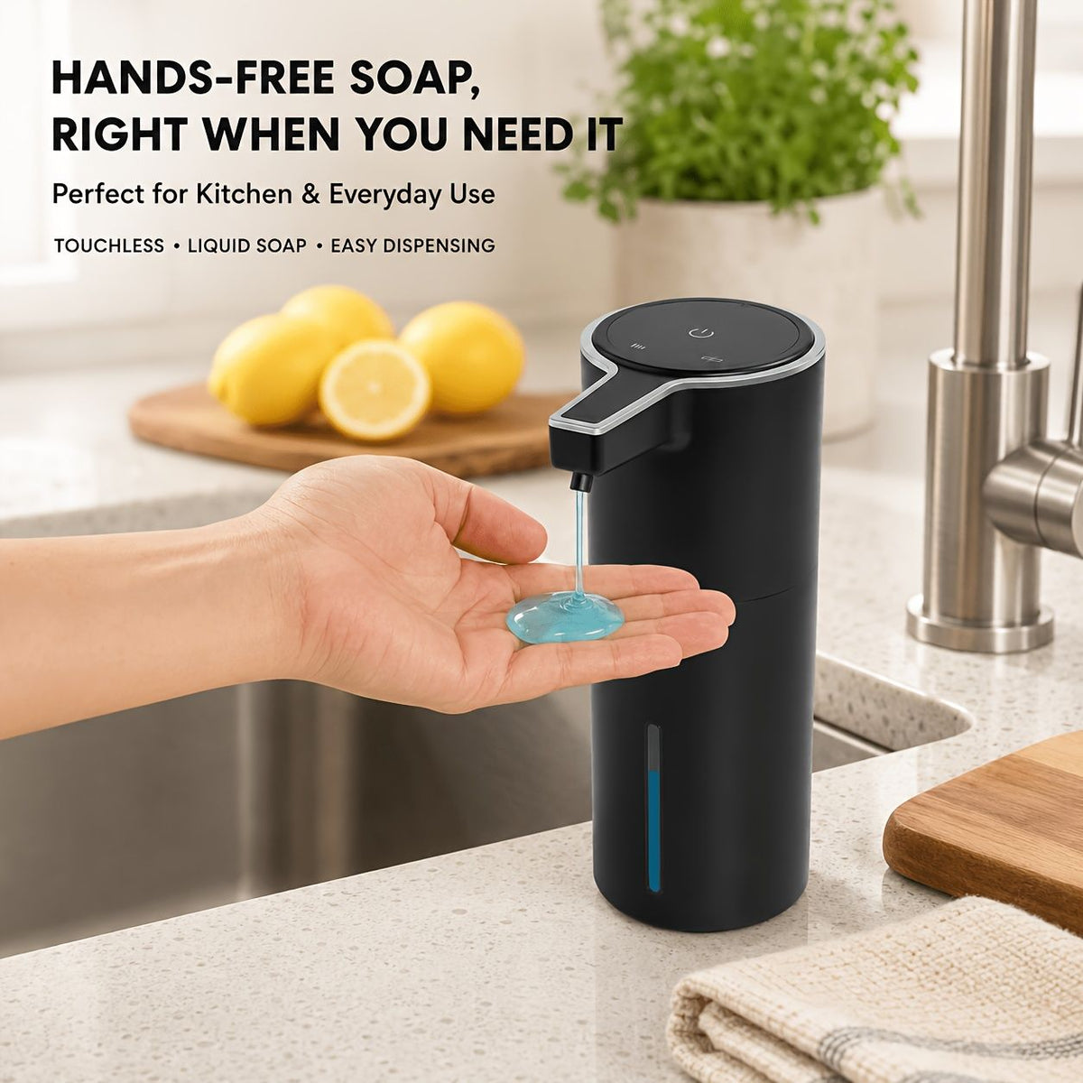 Automatic Soap Dispenser Rechargeable IPX5 Waterproof
