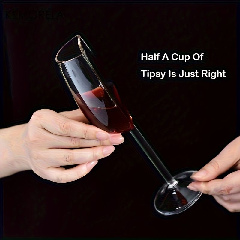 Half Wine Glasses 140ml Innovative Design 2-Piece Set