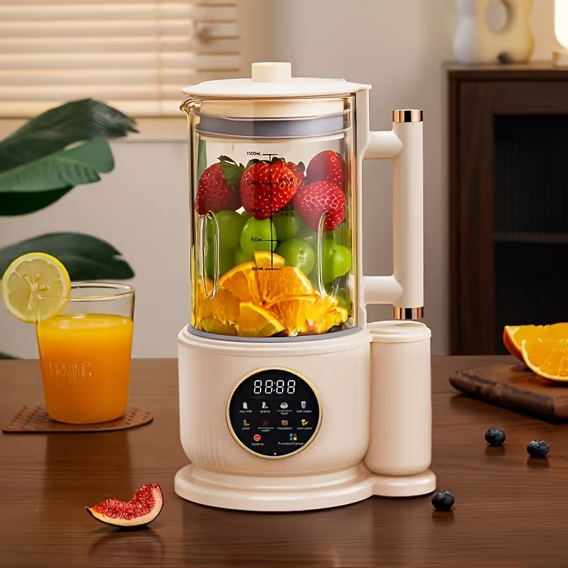 Multifunctional Automatic Heating Blender And Juicer With Self-Cleaning