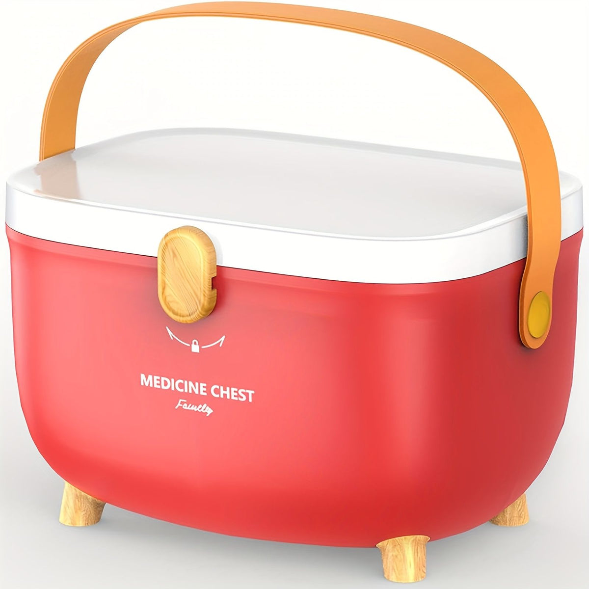Multi-Layer Medicine Storage Box with Handle