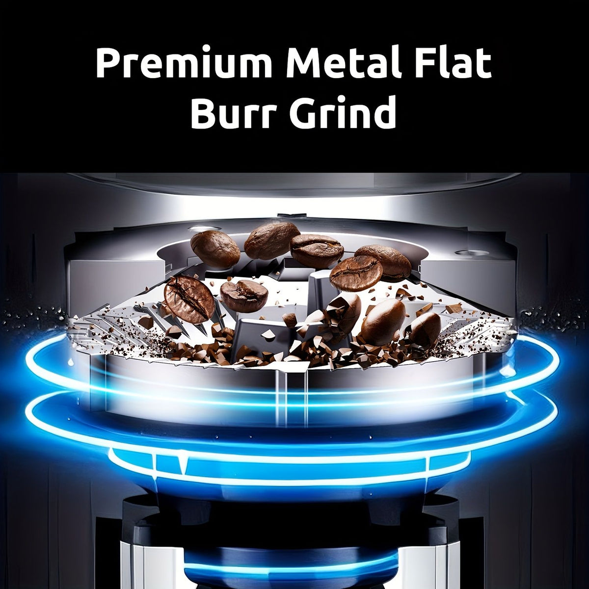 Electric Burr Coffee Grinder with Digital Timer 25 Grind Settings