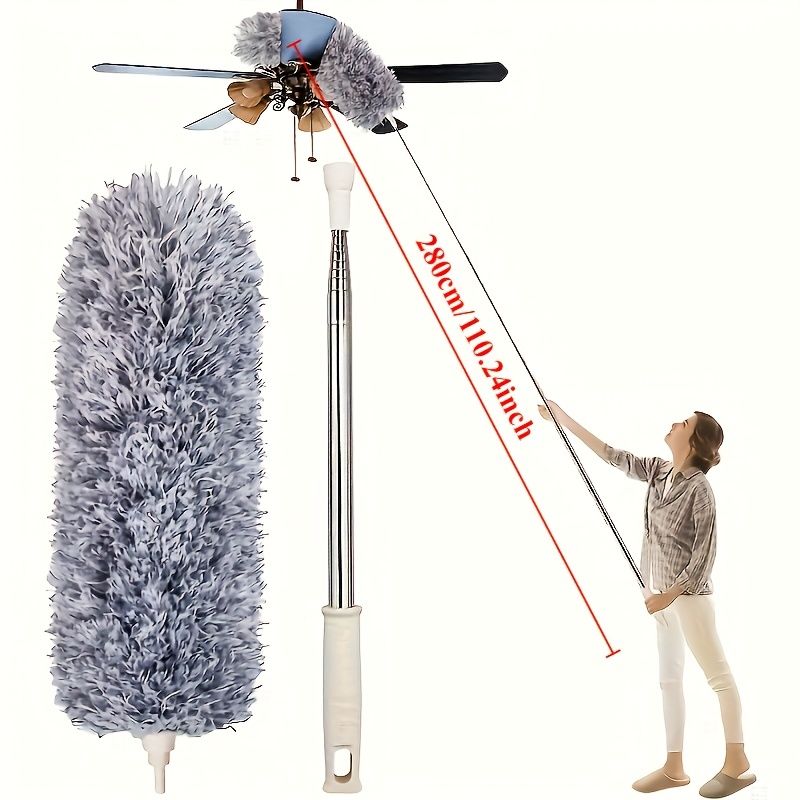 Adjustable Microfiber Duster Mop Washable Reusable Cleaning Tool