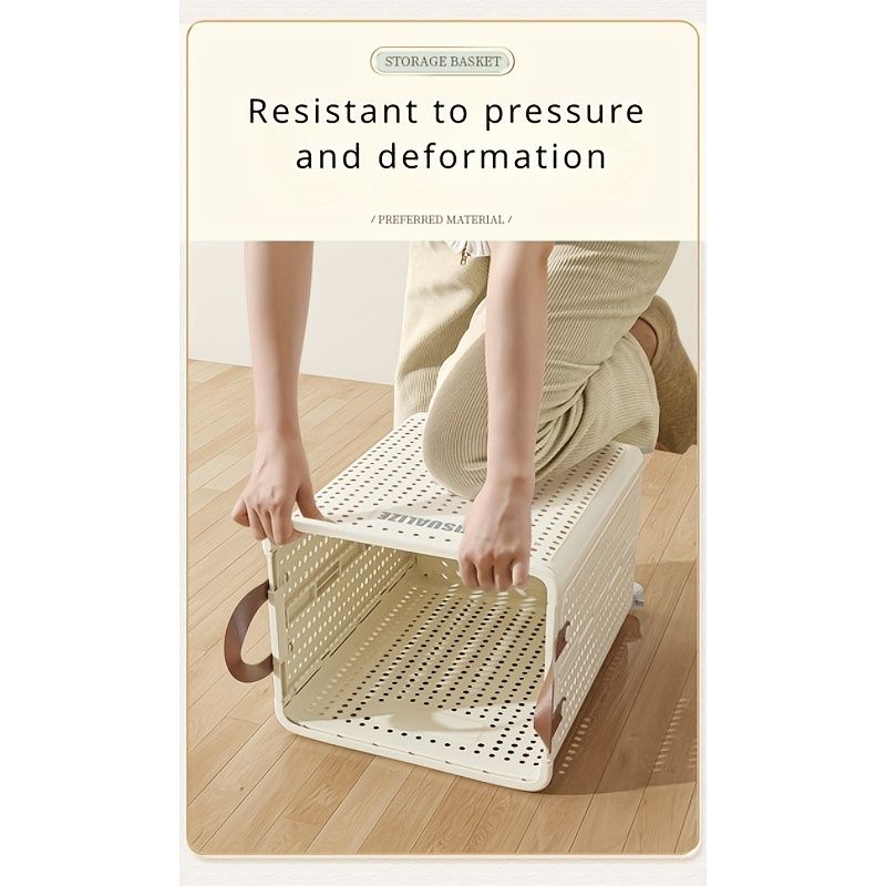 Rolling Laundry Cart With Lid And Handles