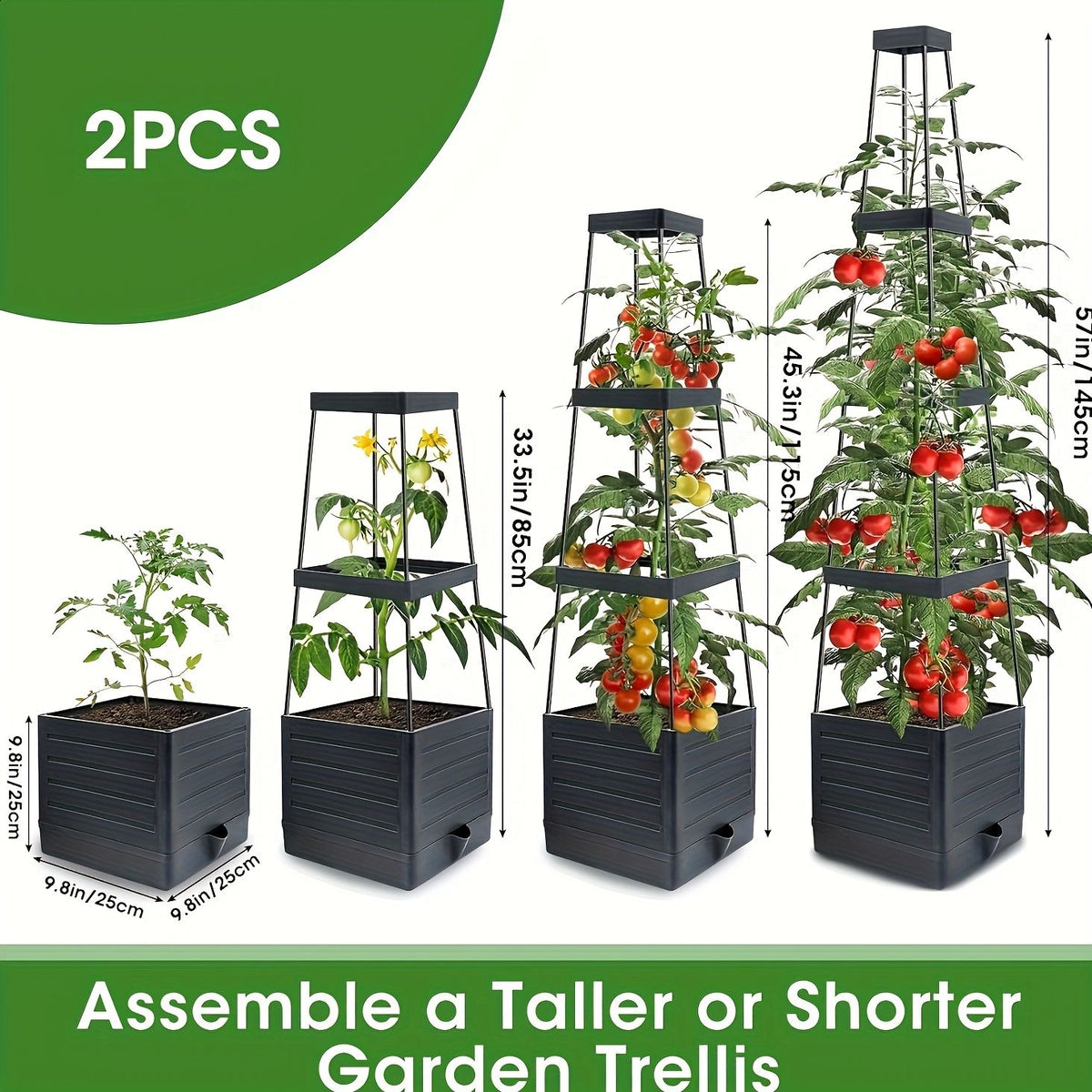 Self-Watering Tomato Planter with Trellis