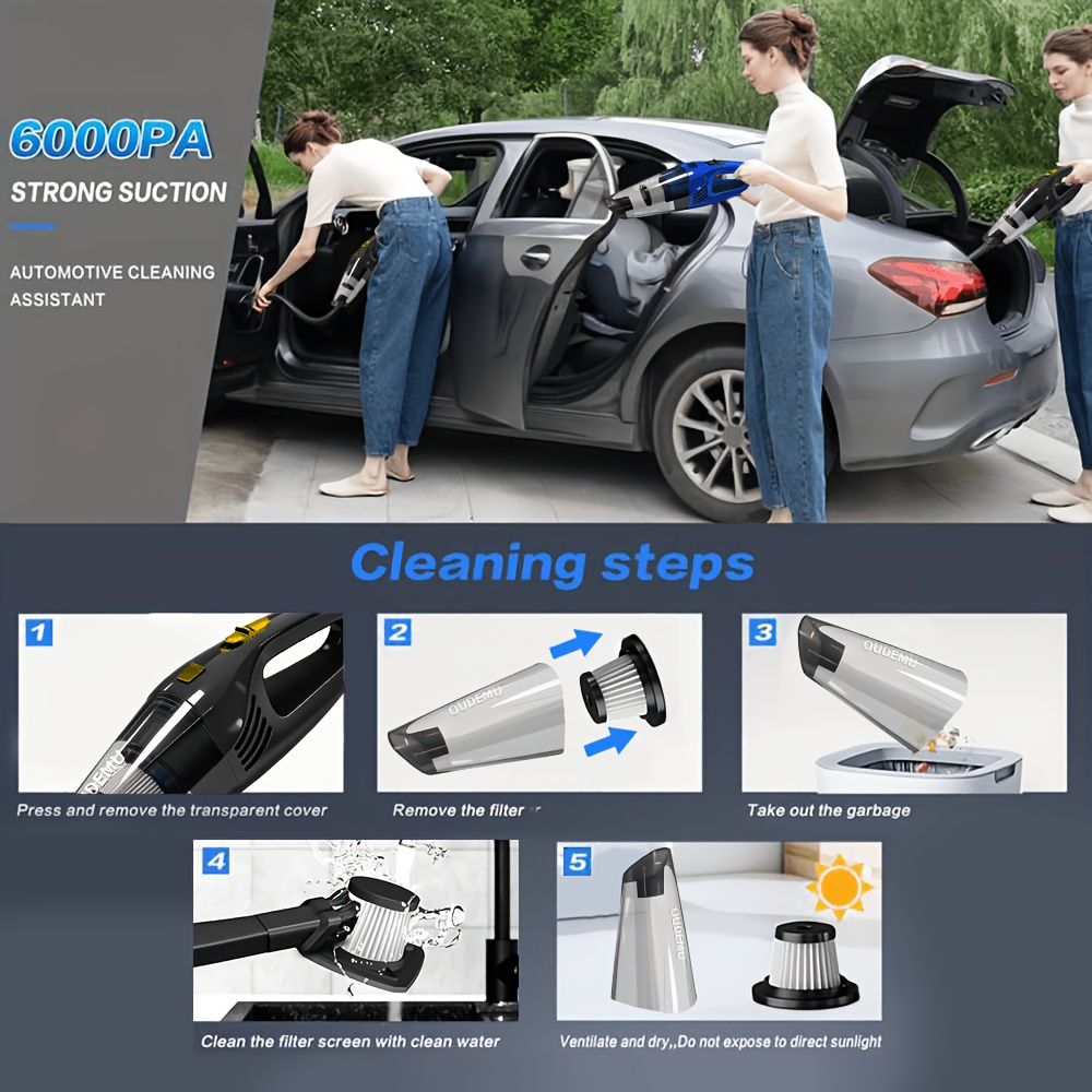 Cordless Handheld Vacuum Cleaner for Home and Car