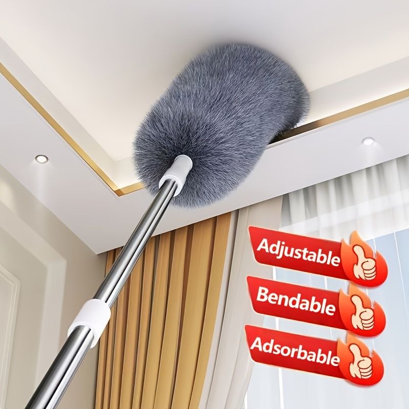 Adjustable Microfiber Duster Mop Washable Reusable Cleaning Tool