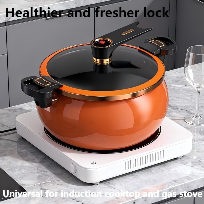 Enamel Stew Pot with Double Handles