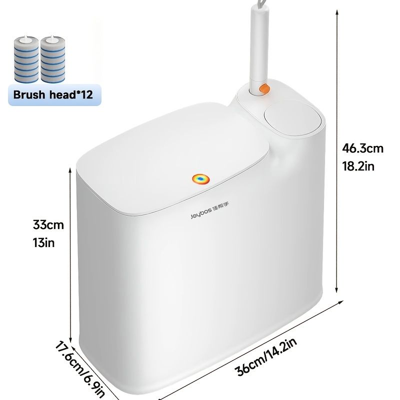 2 in 1 Bathroom Trash Can With Toilet Brush