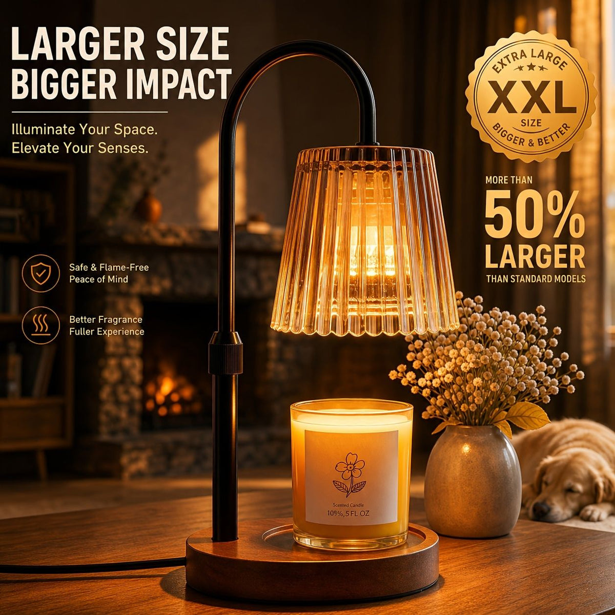 Dimmable Candle Warmer Lamp with Timer