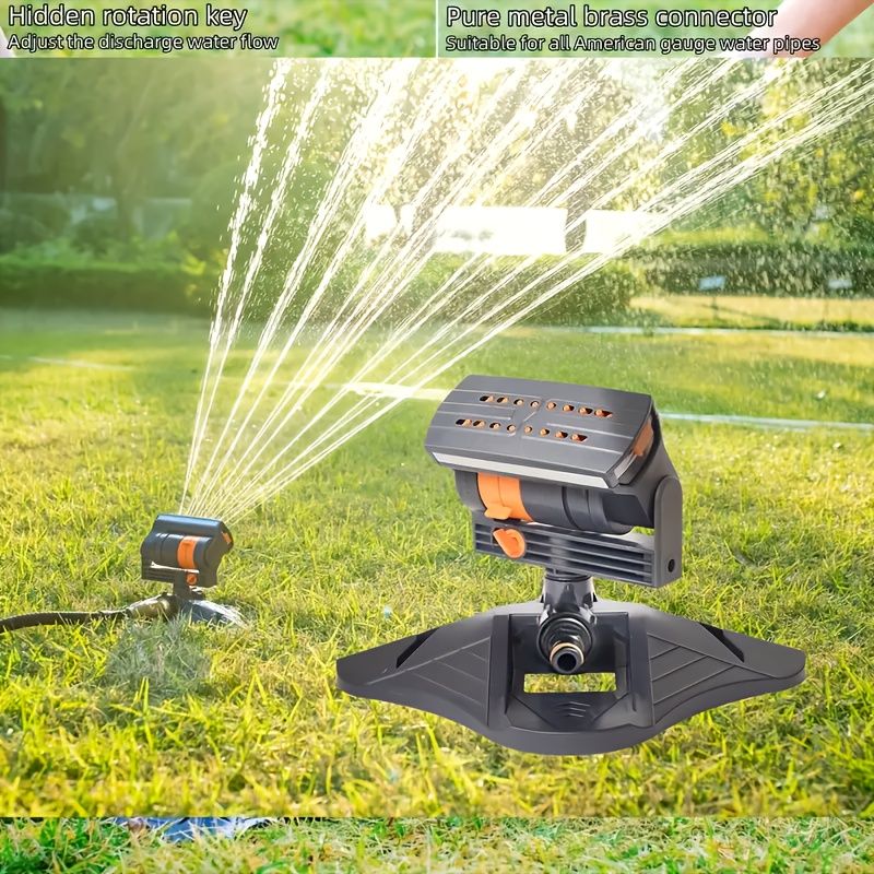 Automatic Oscillating Garden Sprinkler with 16 Nozzles