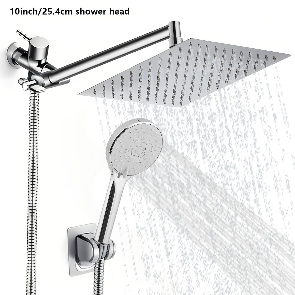 High Pressure Shower Head with Handheld Spray 9 Settings