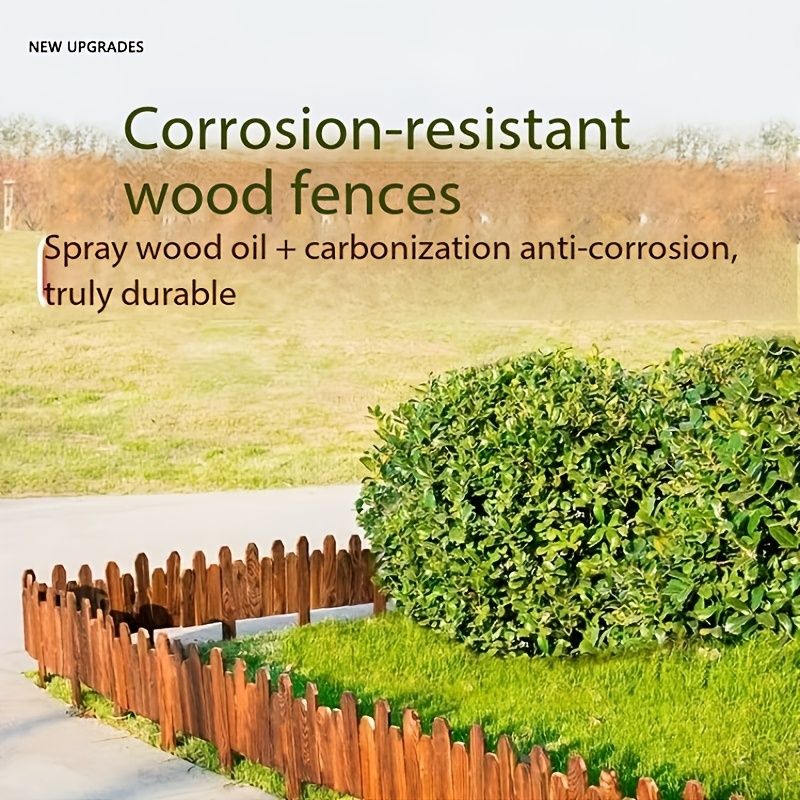 Wooden Garden Edge Fence Board