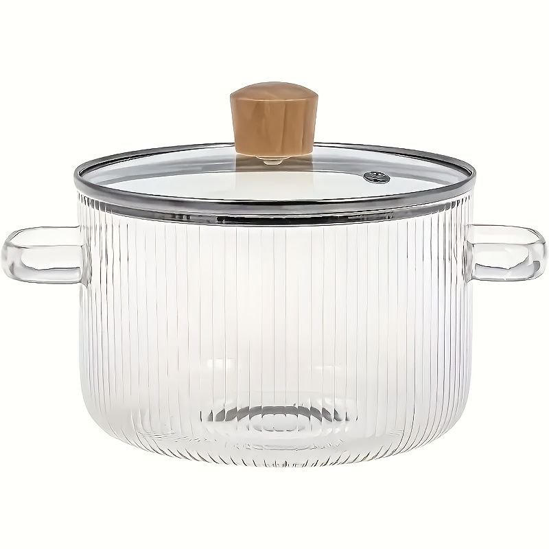 1500ml High Borosilicate Glass Pot with Lid