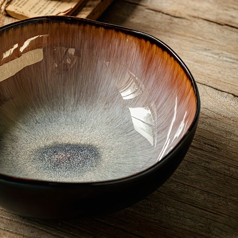 9.5 Inch Asymmetrical Ceramic Soup Bowl