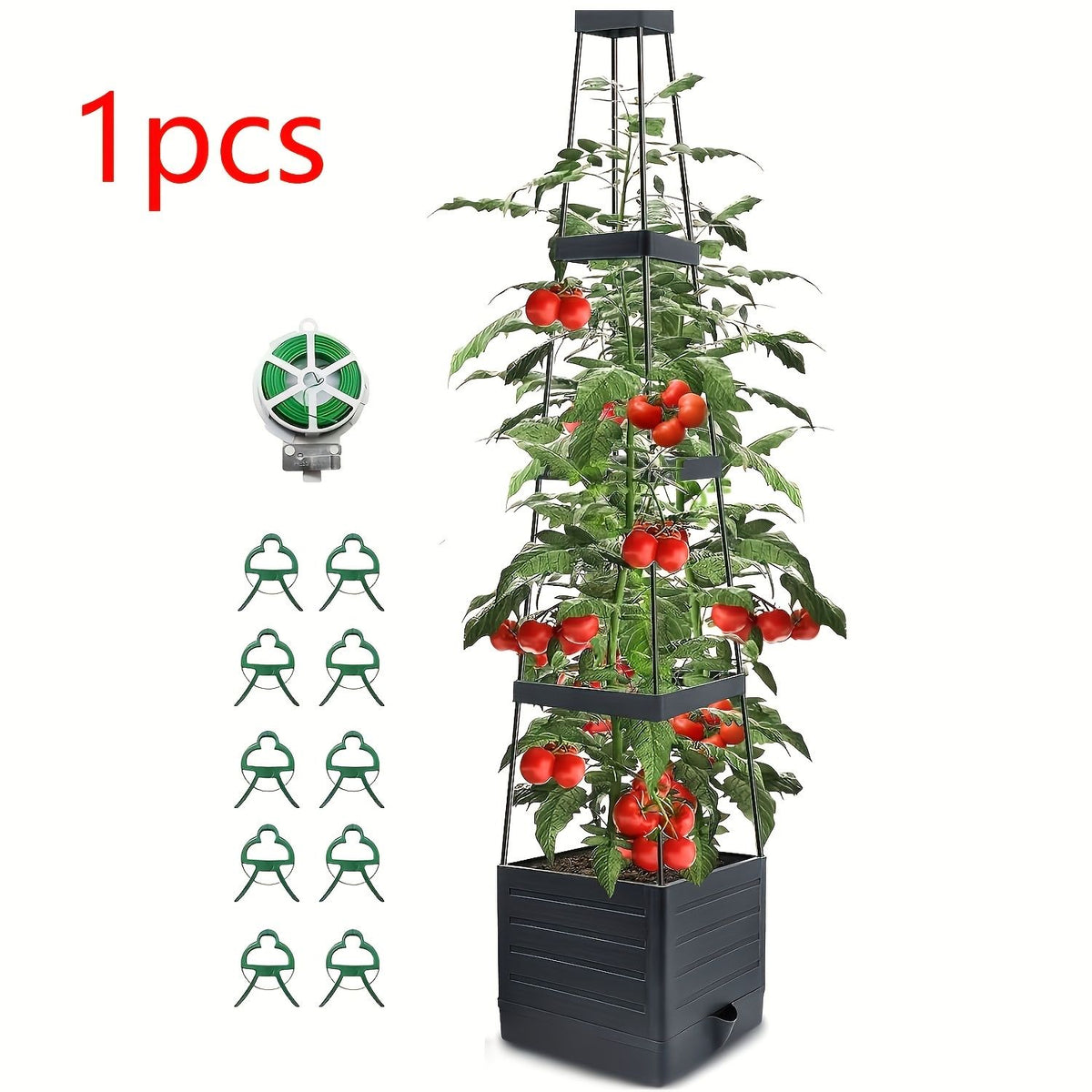 Self-Watering Tomato Planter with Trellis