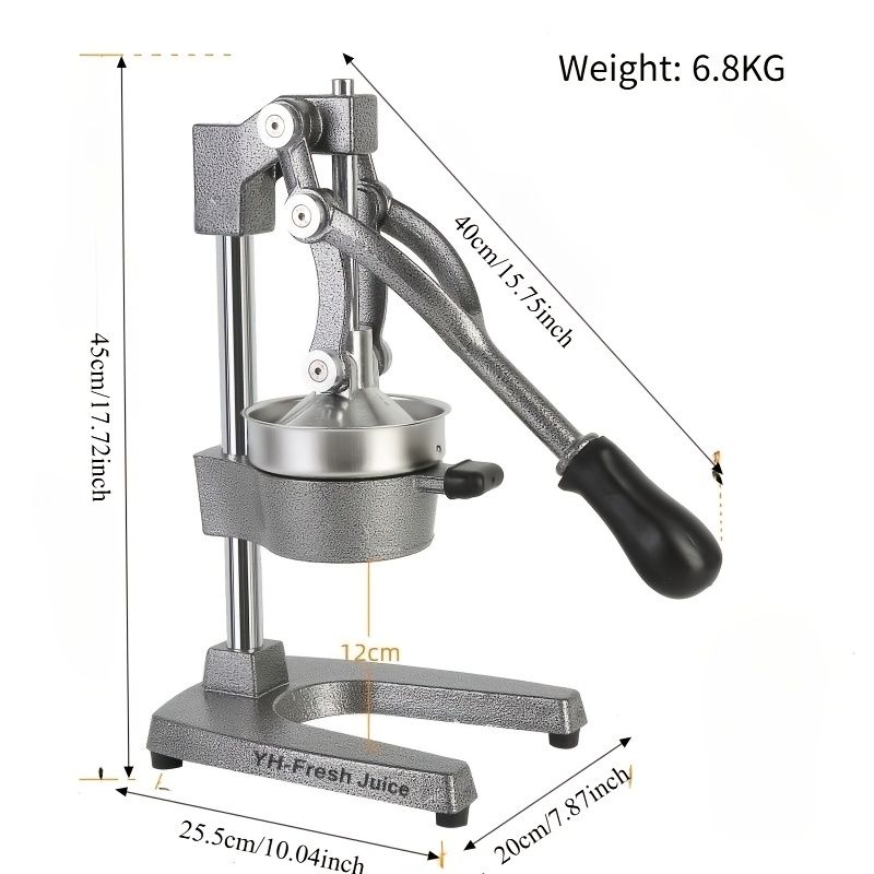 Manual Hand Press Citrus Juicer for Orange and Lemon Juice