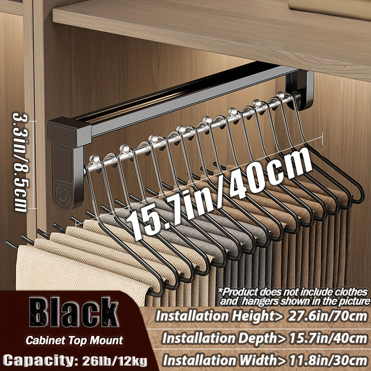 Telescopic Pull-Out Clothes Rack