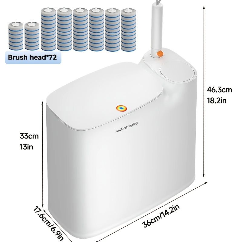 2 in 1 Bathroom Trash Can With Toilet Brush