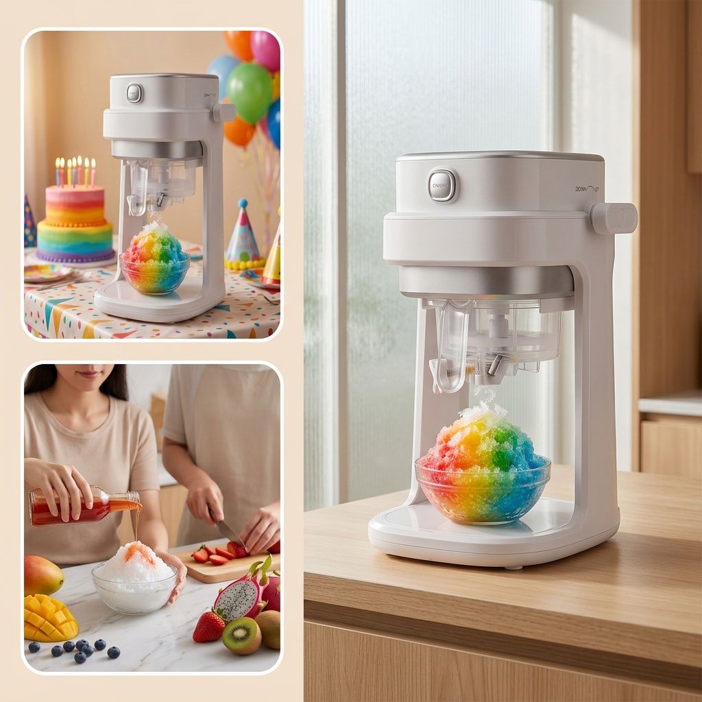 Adjustable Button Ice Crusher Machine