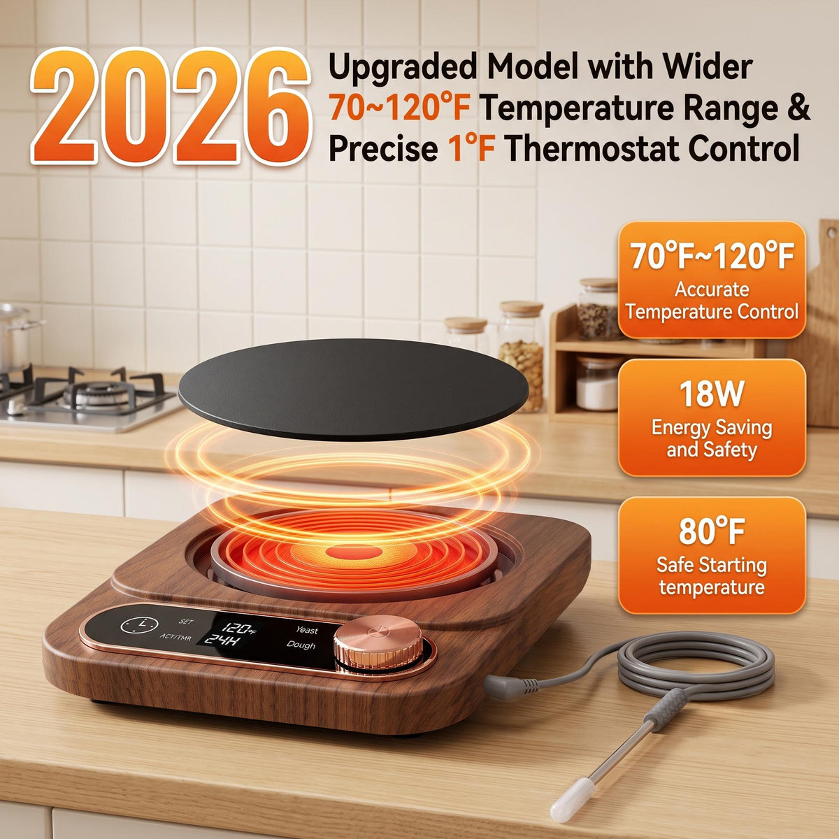 2-in-1 Sourdough Bread Maker with Temperature Probe