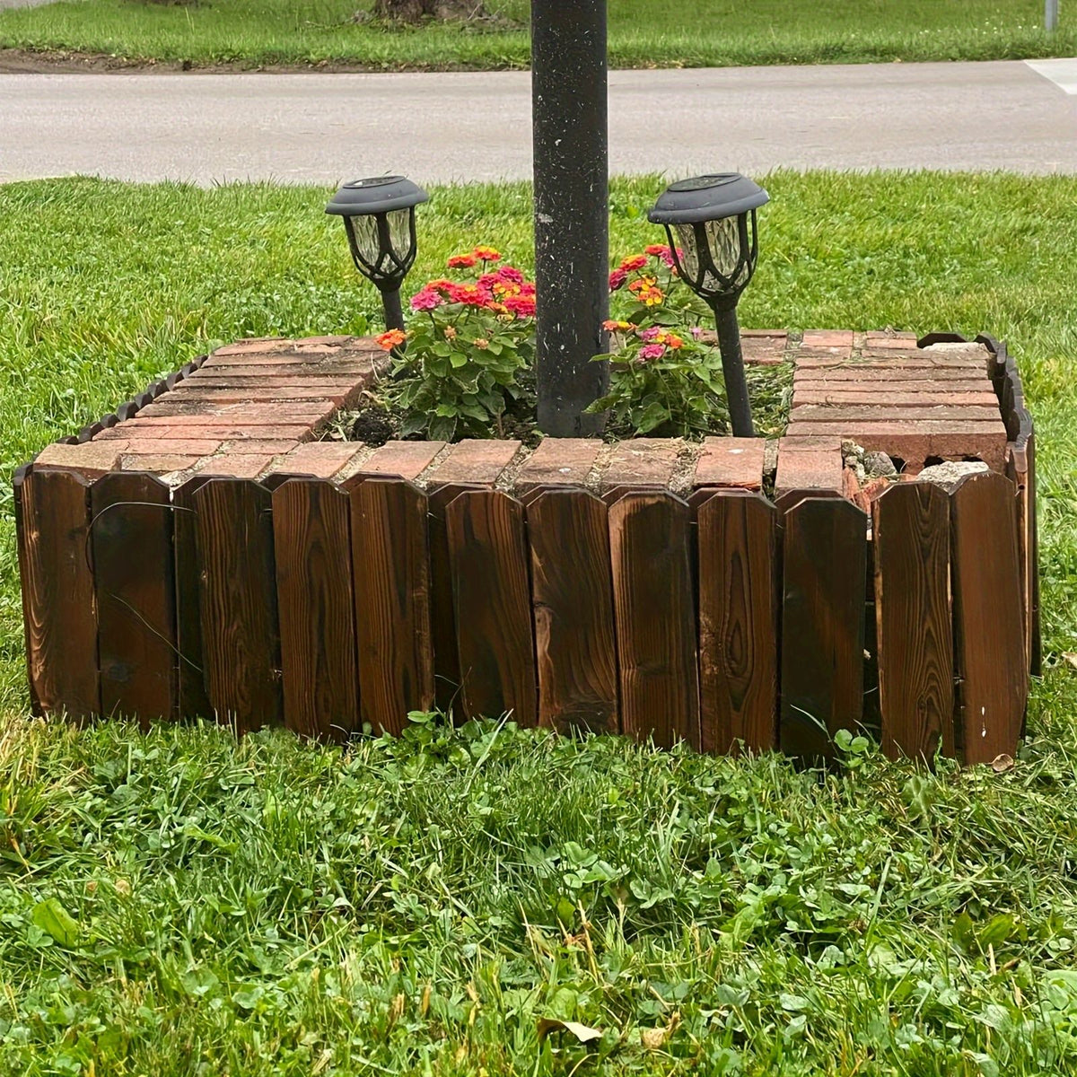 Wooden Garden Edge Fence Board