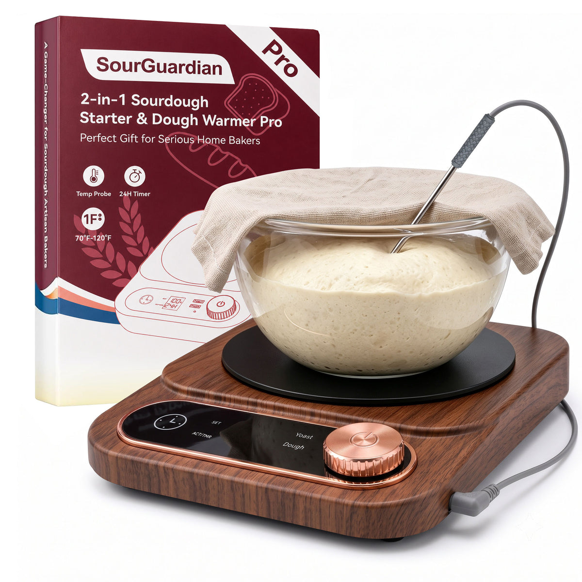 2-in-1 Sourdough Bread Maker with Temperature Probe
