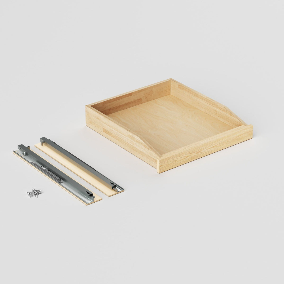 LOVMOR Soft-Close Wooden Pull-Out Cabinet Organizer Natural