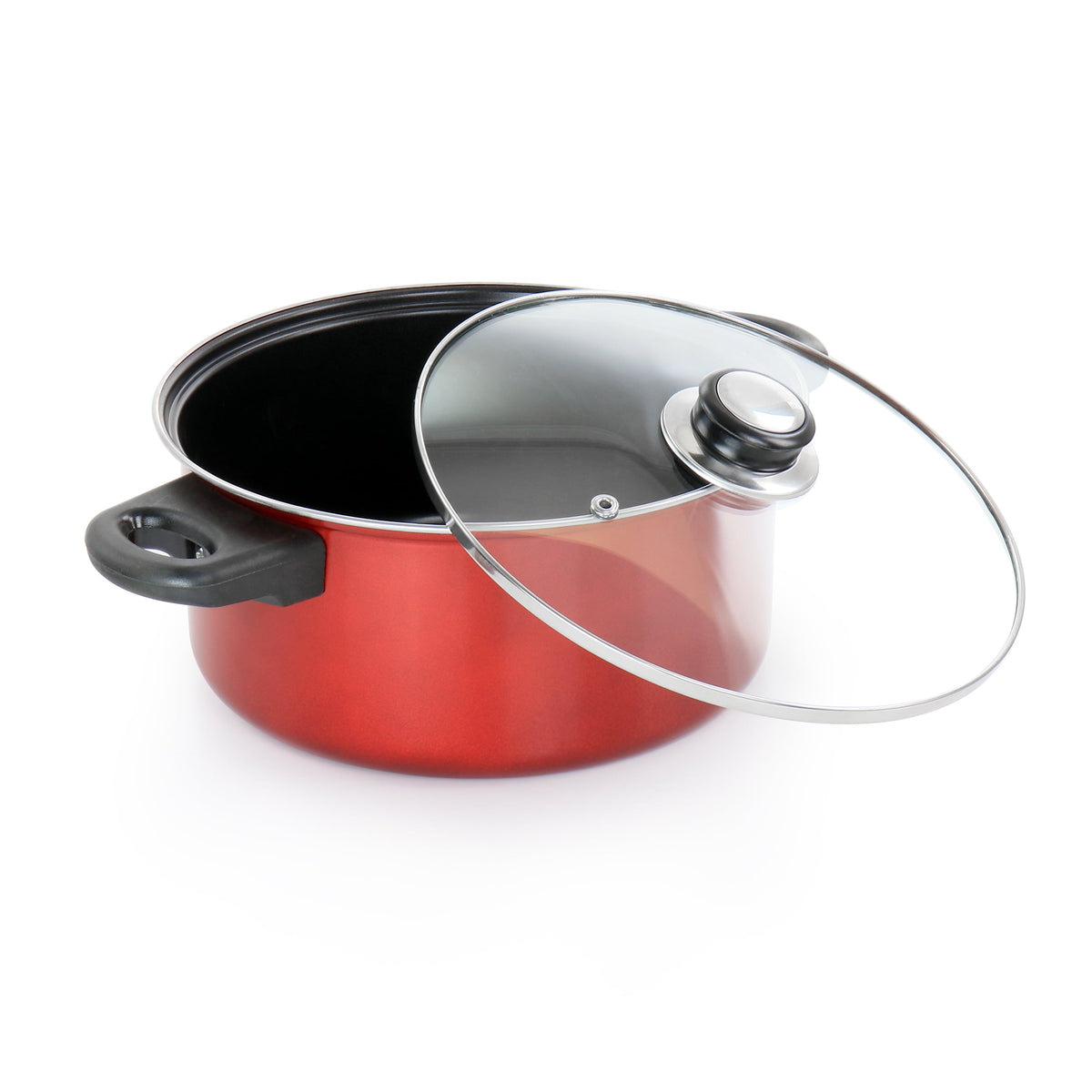 Gibson Everyday 7-Piece Nonstick Steel Cookware Set with Lids