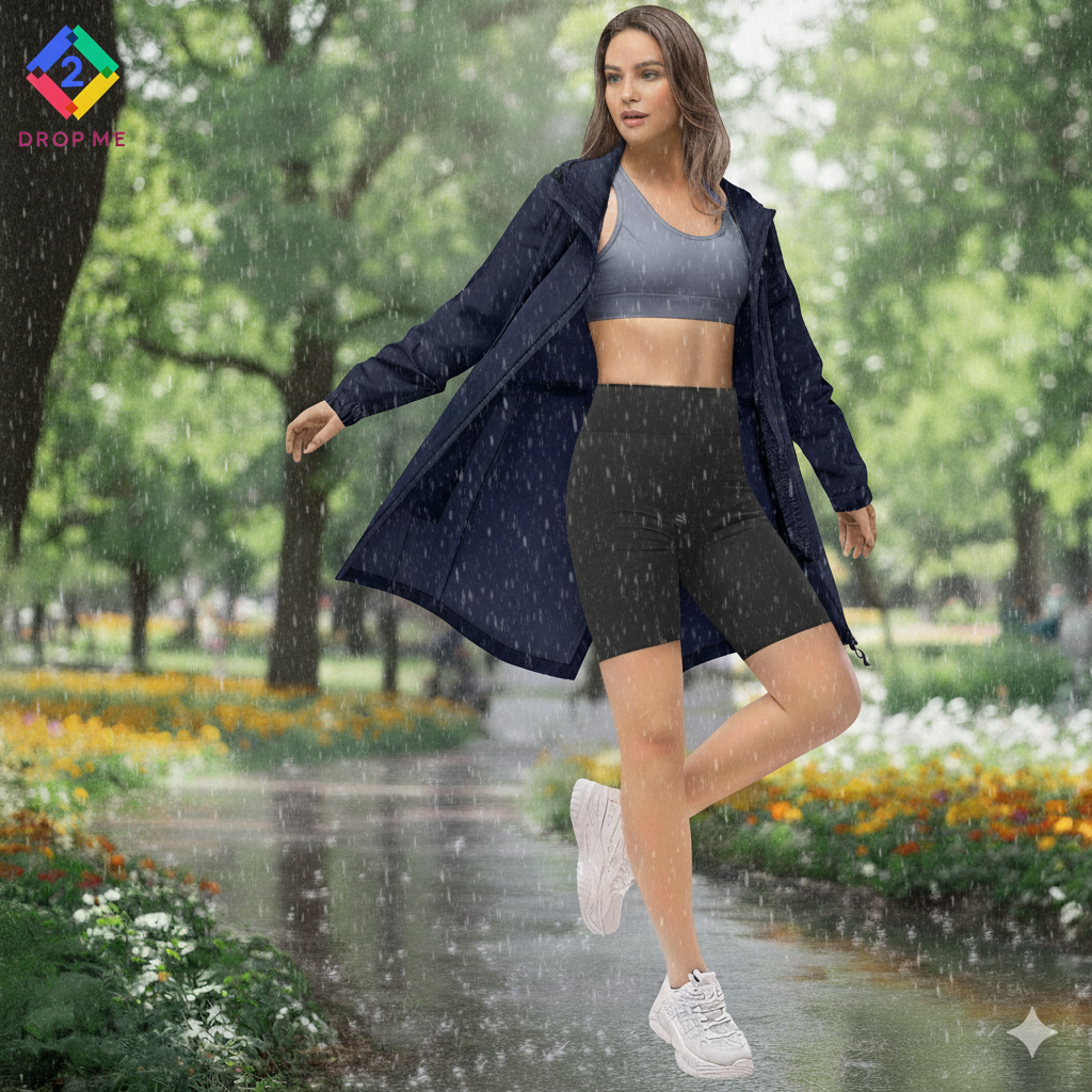 women’s lightweight waterproof rain jacket