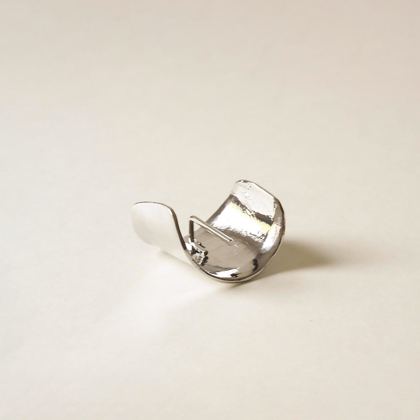 Metal Hair Ponytail Cuff Stick | Silver