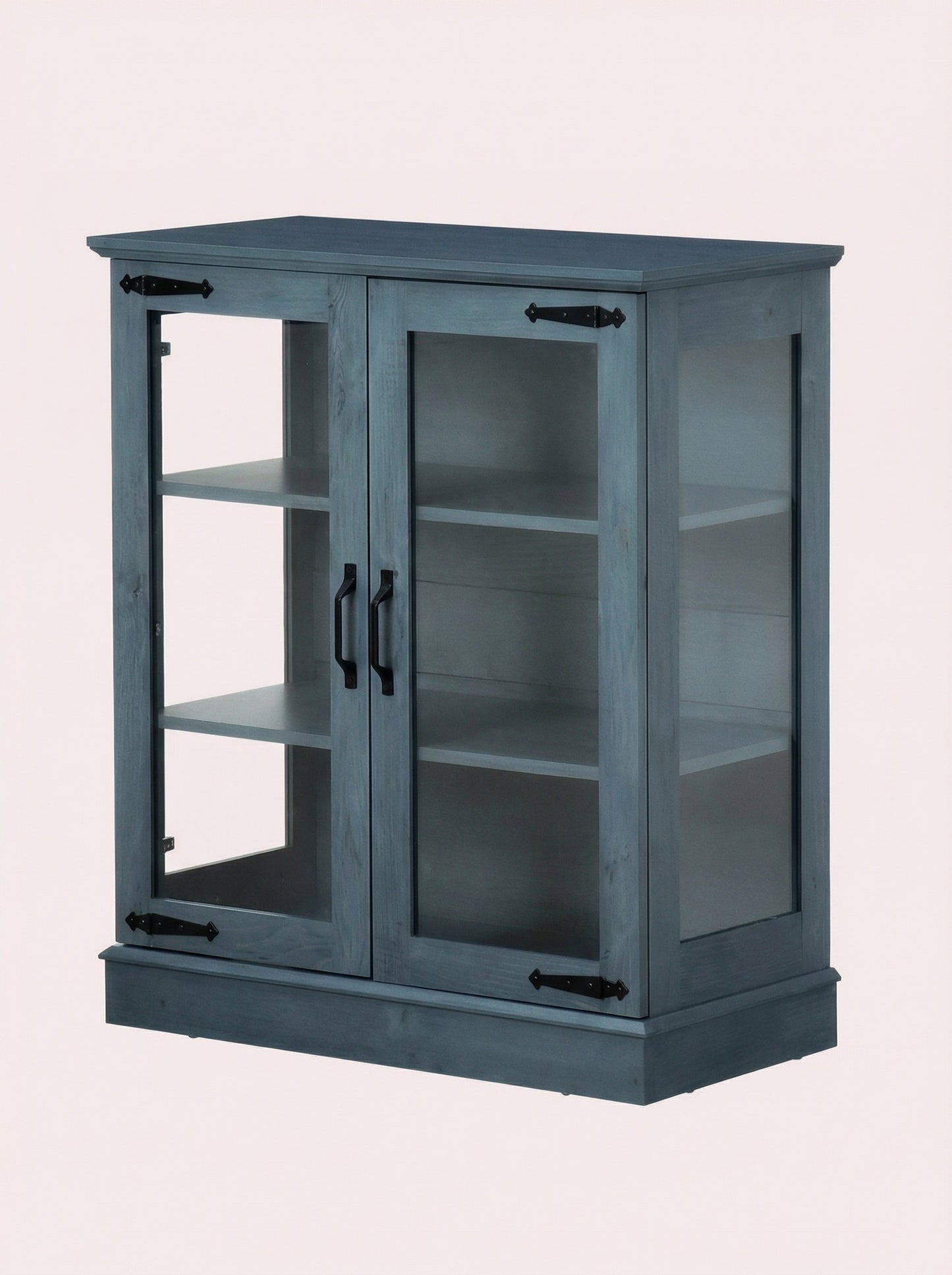 Modern Glass Door Cabinet – 3 Styles | Adjustable Shelves | Compact Storage Cupboard