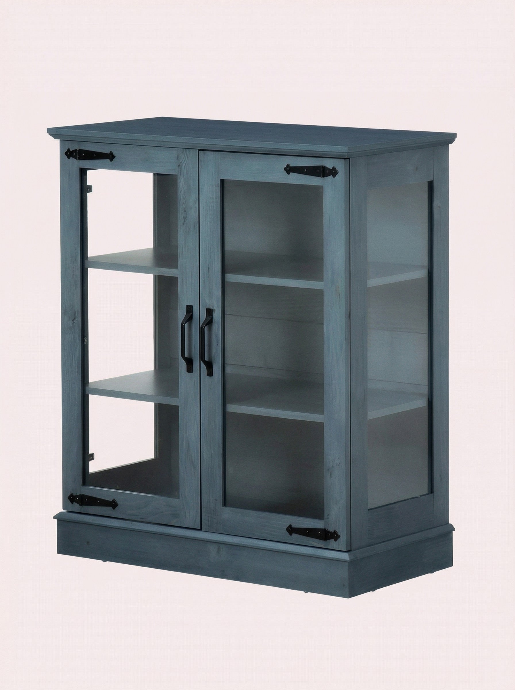 Modern Glass Door Cabinet – 3 Styles | Adjustable Shelves | Compact Storage Cupboard