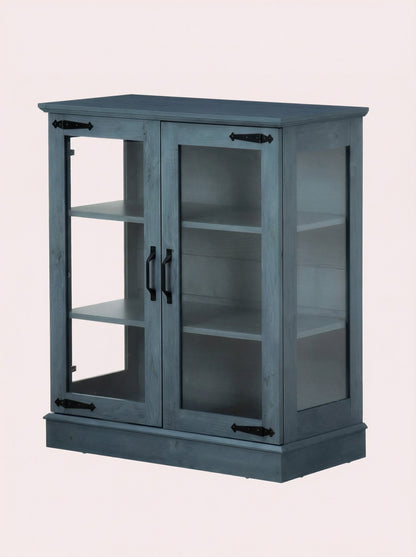 Modern Glass Door Cabinet – 3 Styles | Adjustable Shelves | Compact Storage Cupboard