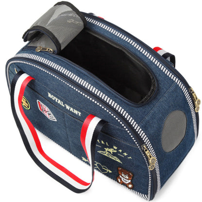Denim Pet Carrier – Breathable, Stylish & Travel-Ready