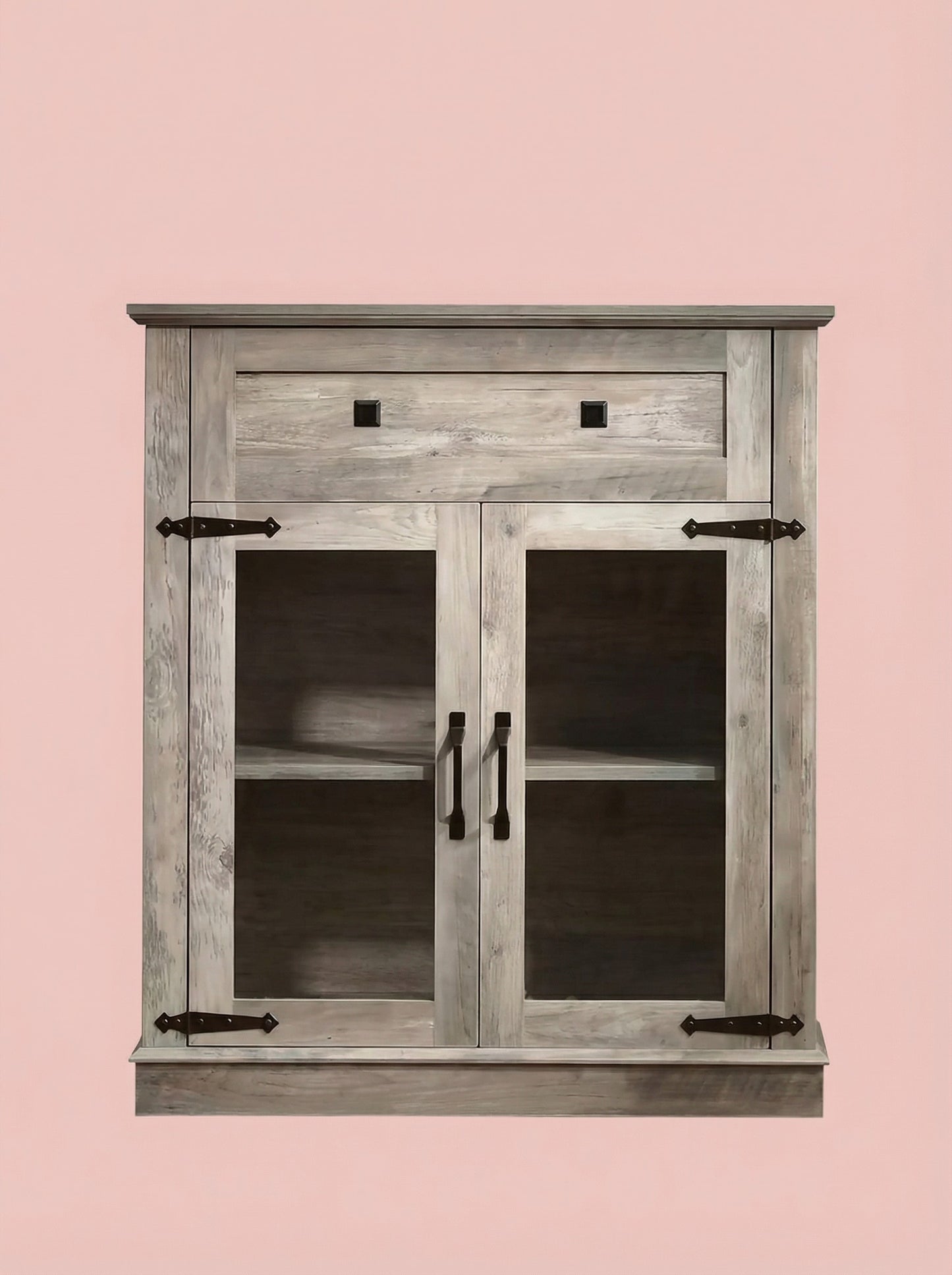 Modern Glass Door Cabinet – 3 Styles | Adjustable Shelves | Compact Storage Cupboard