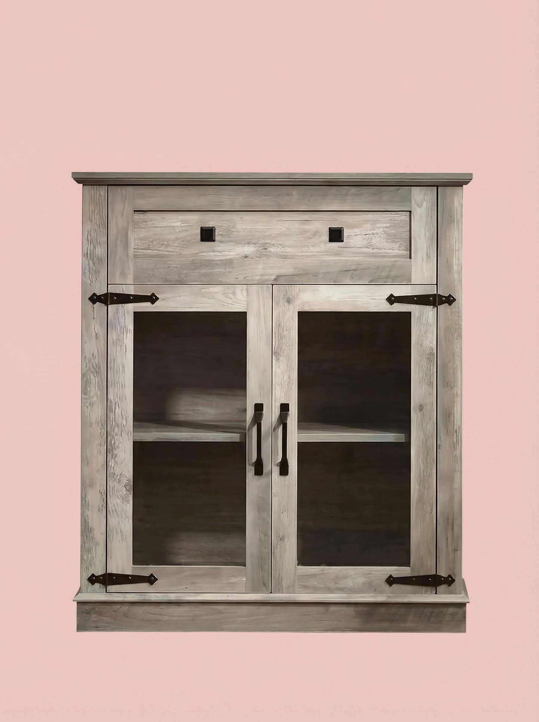 Modern Glass Door Cabinet – 3 Styles | Adjustable Shelves | Compact Storage Cupboard