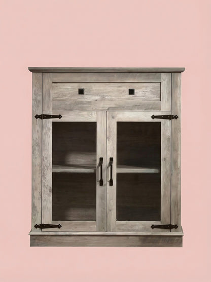 Modern Glass Door Cabinet – 3 Styles | Adjustable Shelves | Compact Storage Cupboard