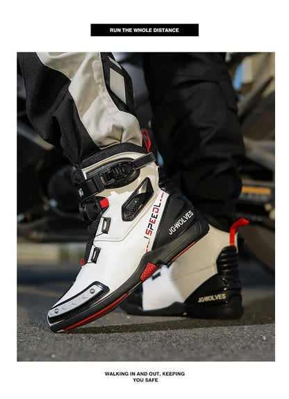 Men Leather Motos Breathable Anti Slip Wear-resistant