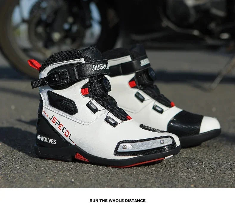 Men Leather Motos Breathable Anti Slip Wear-resistant