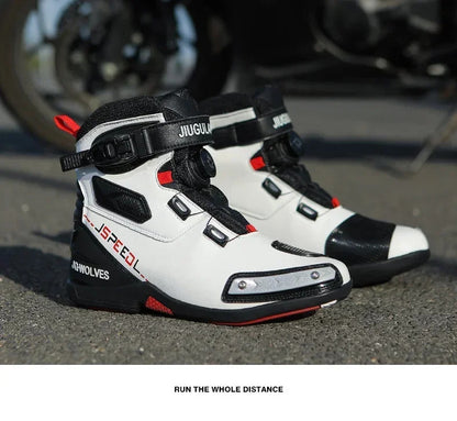 Men Leather Motos Breathable Anti Slip Wear-resistant