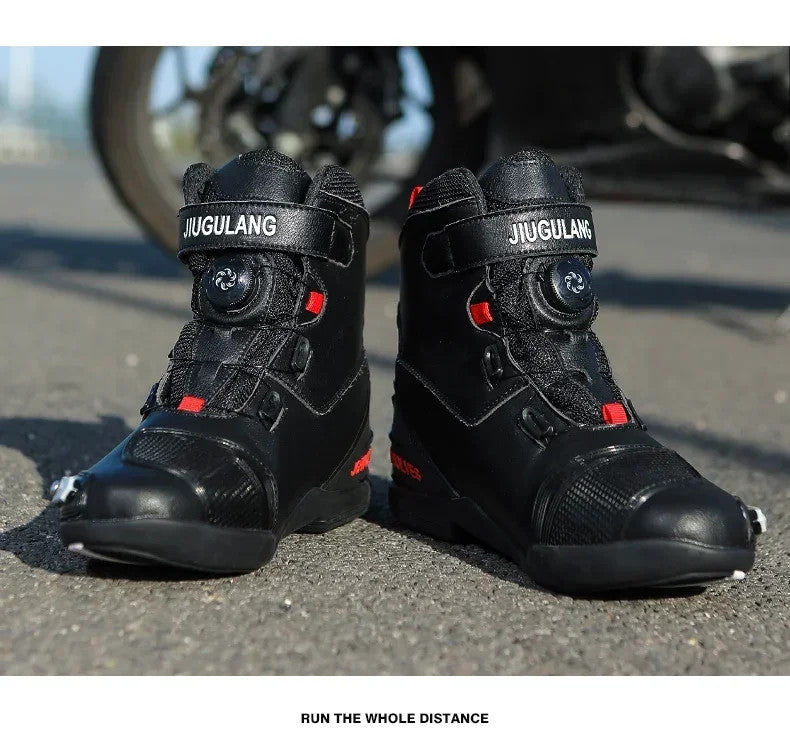 Men Leather Motos Breathable Anti Slip Wear-resistant