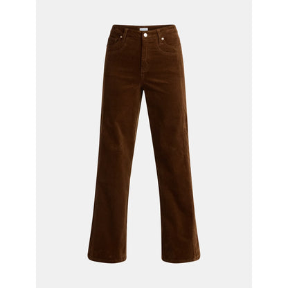 Women's and Women's Plus Corduroy Seamed Wide Leg Pants