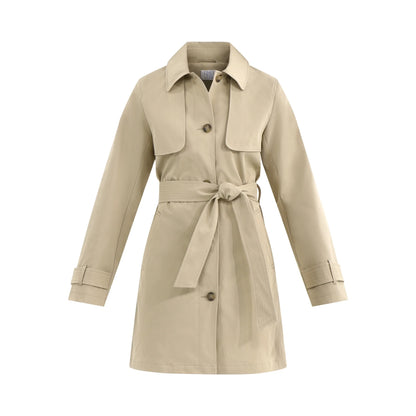 Women's Belted Trench Coat, Midweight