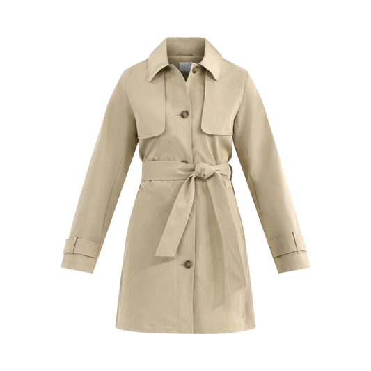 Women's Belted Trench Coat, Midweight