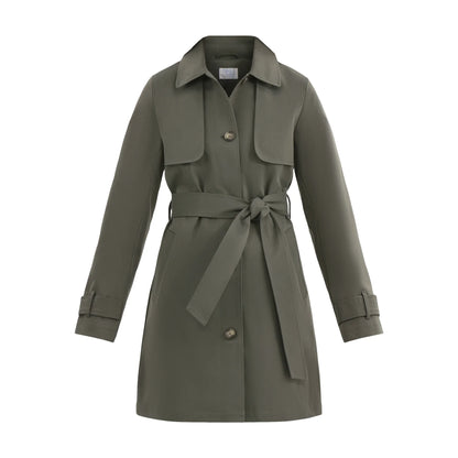 Women's Belted Trench Coat, Midweight