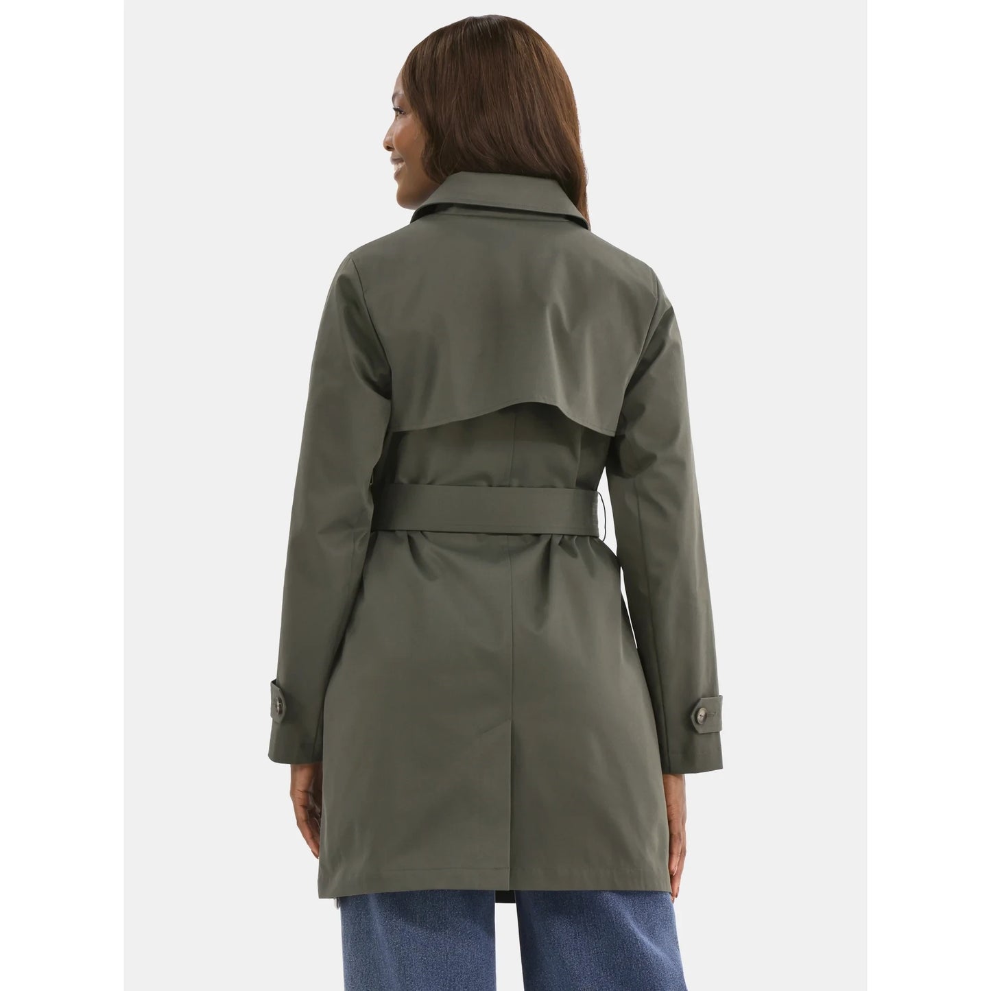Women's Belted Trench Coat, Midweight