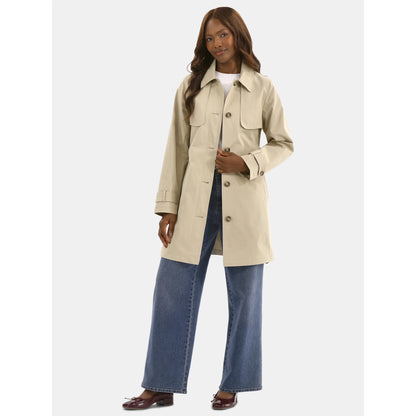 Women's Belted Trench Coat, Midweight