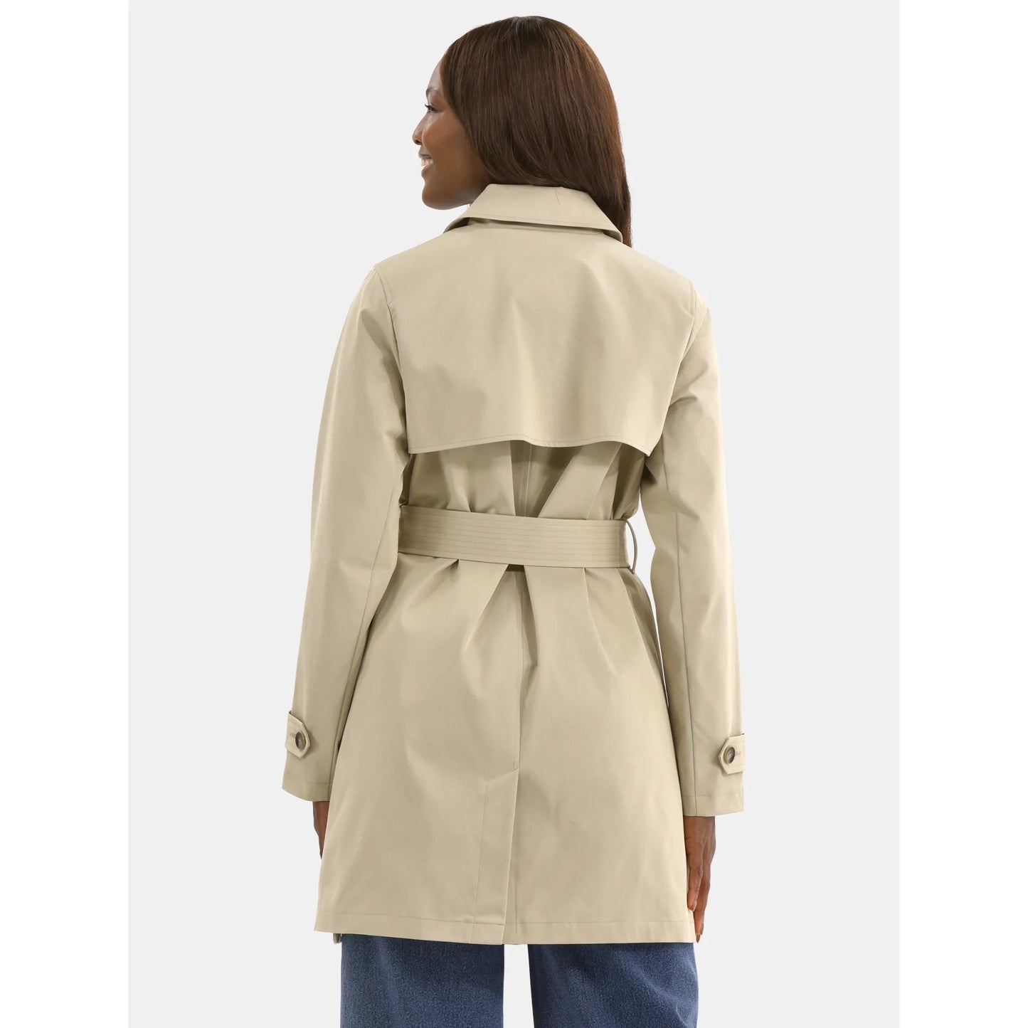 Women's Belted Trench Coat, Midweight