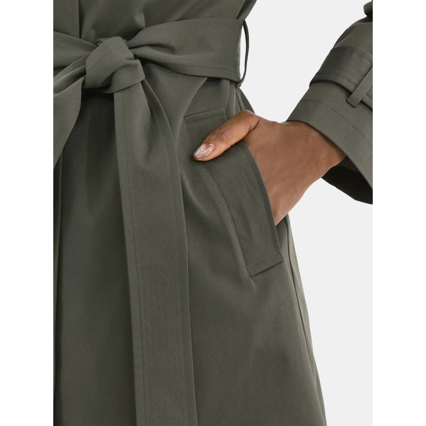 Women's Belted Trench Coat, Midweight